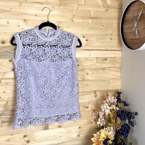 Nanette Lepore Sleeveless Lace Top